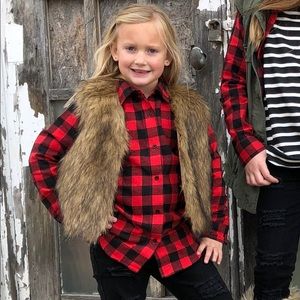 Baby/Girls’ Faux Fur Vest